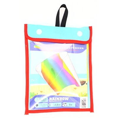 Abbildung von Wolkenstürmer® Einsteiger Drache Sled Regenbogen bunt ab 3 Jahren Rainbow für Kinder Jahre 1 Leiner Flugdrachen ohne Gestänge