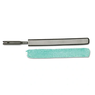 Abbildung von Rubbermaid Commercial Products HYGEN Quick Connect Flexible Dusting Wand with Microfiber Sleeve Black