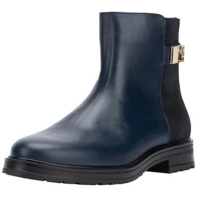 Abbildung von Tommy Hilfiger LOGO Stiefelette, Damen, Größe: 39, Space Schuhe