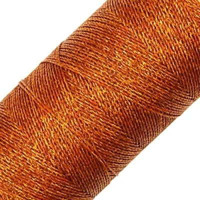 Abbildung von Linhasita gewachstes Garn, 100 g / 360 Meter, Dicke: 0,5 mm, Polyester, Makramee 30 Farben (Kupfer)