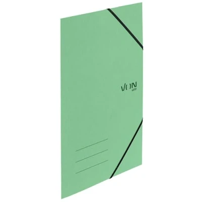 Abbildung von VON Leitz 5er Pack Eckspannermappe A4, Recycling Karton, für 150 Blatt, 3 Klappen, Mappe Mit Gummizug, modernem Aufdruck, Leichter Ordner Schule &amp; Zuhause, Mintgrün, 30080050