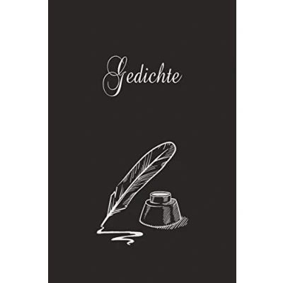 Abbildung von Gedichte: Mein Reimebuch zum Selberschreiben als Lyrik und Text Sammlung oder Poetry Slam Buch ca A5 im Tintenfass Design