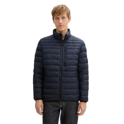 Abbildung von TOM TAILOR Herren 1041314 Übergangsjacke mit Kapuze im Stehkragen, 10668 Sky Captain Blue, L