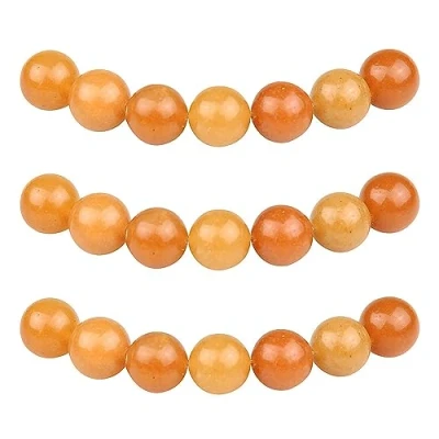 Abbildung von MJDCB Perlen zum Auffädeln 8mm 45 stück Roter Aventurin Halbedelsteine mit Loch Natürliche Lose Runde Steinperlen für Herstellung Schmuck Armbänder Halsketten