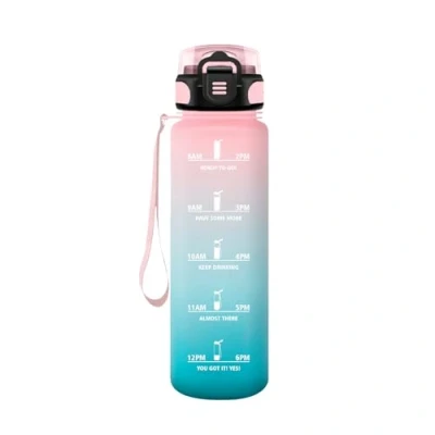 Abbildung von HoneyHolly Trinkflasche Sport, Auslaufsicher 500ML, kinder, Motivierende mit Zeitmarkierung, Wasserflasche, Sportflasche, Kohlensäure Geeignet, für Schule, Fitness, Outdoor