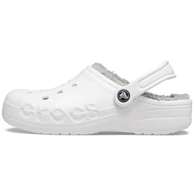 Abbildung von Crocs Unisex Baya Lined Clog, White Light Grey, 43/44 EU