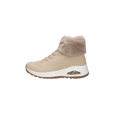 Abbildung von Skechers Damen UNO Rugged Fall Air Sneaker, Sand Durabuck/Faux Fur, 39 EU