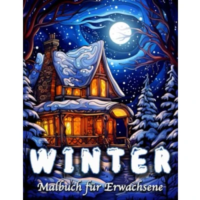 Abbildung von Winter Malbuch für Erwachsene: 60 Winterliche und Weihnachten Ausmalbuch Motive zum Stressabbau Entspannung