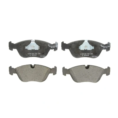 Abbildung von BOSCH 0 986 461 752 Bremsbelagsatz Low Metallic mit Kolbenclip, Anti Quietsch Blech VOLVO: 850 Saloon, V70 I, Estate
