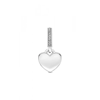 Abbildung von Pandora Charm gravierbares Herz 798761C01 Silber