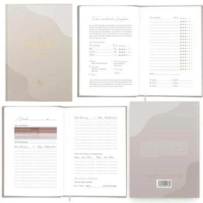 Abbildung von LEAF &amp; GOLD® Budget Planner deutsch I Hardcover Haushaltsbuch zum eintragen Übersichtlicher Budgetplaner Finanzplaner Planer