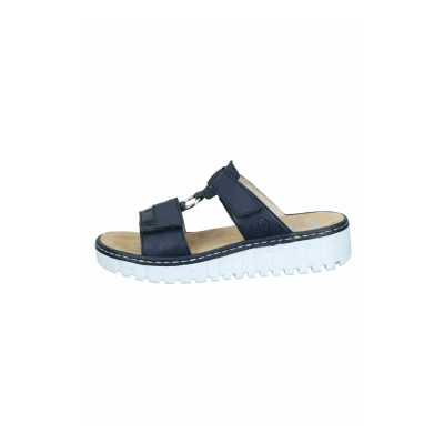 Abbildung von Rieker Pantolette flach, Damen, Größe: 38, Marine pazifik Schuhe