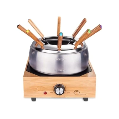 Abbildung von LITTLE BALANCE 8320 2019 Elektrischer Fondue, Edelstahl und Bambus