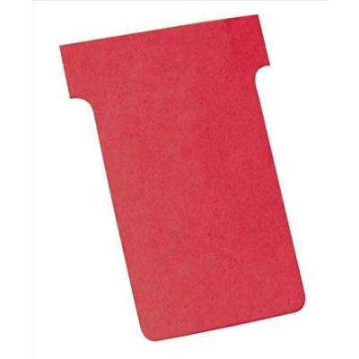 Abbildung von Nobo Kartentafel Zubehör T Karten in Blisterverpackung, Größe 2, 100 Stück, rot