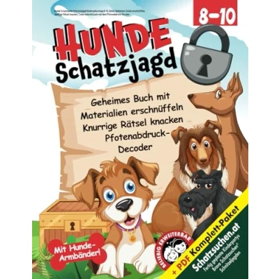 Abbildung von Hunde Schatzsuche Schnitzeljagd Kindergeburtstag 8 10 Jahre: Geheimen Schatz erschnüffeln, knifflige Rätsel knacken, Codes entschlüsseln mit dem Pfotenabdruck Decoder (Bravo Schatzsuche)