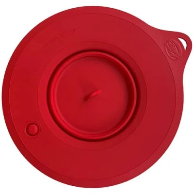 Abbildung von Kitty Professional Silikon Profi Frischhaltedeckel Überzieher, kompatibel mit KitchenAid* 6,6 und 6,9 Liter Küchenmaschine (Anthrazit) (Rubinrot)