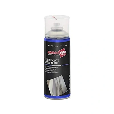 Abbildung von Ambro Sol PTFE Trockenschmierspray L051, Spray Antiadhäsiv und Wasserabweisend, Schützt vor Korrosion, 400 ml Teflon Spray, 100% Recyclebare Weißblech Spraydose