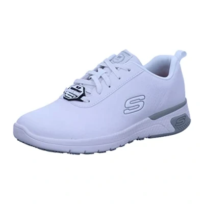 Abbildung von Skechers Damen Marsing Gmina Schuh für das Gesundheitswesen, White Prime Asia Leather, 37.5 EU