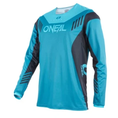 Abbildung von O&#039;NEAL Mountainbike Trikot MTB DH Downhill FR Freeride Atmungsaktives Material, maximale Bewegungsfreiheit Element Jersey Hybrid V.22 Erwachsene Petrol Blau Größe M