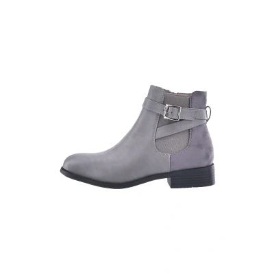Abbildung von Elara Cowboy/Bikerstiefelette, Damen, Größe: 39, Grau Schuhe