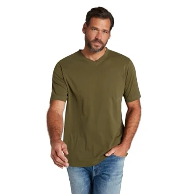 Abbildung von JP1880 Grosse GRÖSSEN BIS Tshirt basic, Herren, Größe: 5XL, Dunkel khaki