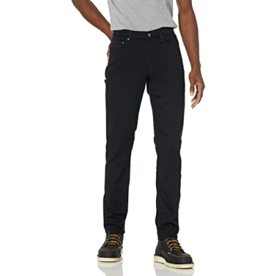 Abbildung von Amazon Essentials Herren Jeans aus Komfortablem Stretch, Schmale Passform (Früher Goodthreads), Schwarz, 33W / 30L