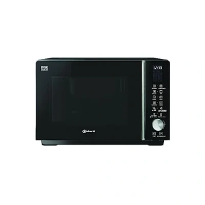 Abbildung von Bauknecht MF 258 B Mikrowelle/Extra Space: Kombi Ohne Drehteller/My Menu/Crisp/Crisp Fry/Spezialprogramme/Heißluft/Quarz Grill/Auto Clean/Autom. Rezepte/ 25 L