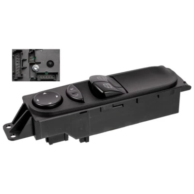 Abbildung von FEBI BILSTEIN 107928 Schalter, Fensterheber VOLKSWAGEN: Crafter 30 50 Van, MERCEDES BENZ: Sprinter 5 T Platform/Chassis