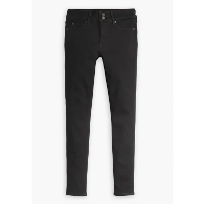 Abbildung von Levi&#039;s 711 Double Button Jeans Skinny Fit, Damen, Größe: 25x30, Blue wave rinse