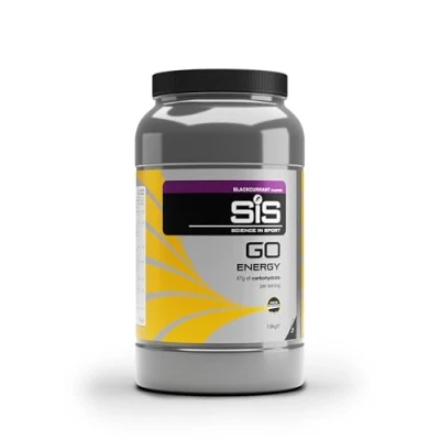 Abbildung von Science in Sport GO Energy Getränkepulver 1,6kg Schwarze Johannisbeere Energiereiches Kohlenhydrate Pulver mit 47g Maltodextrin für das Power Training