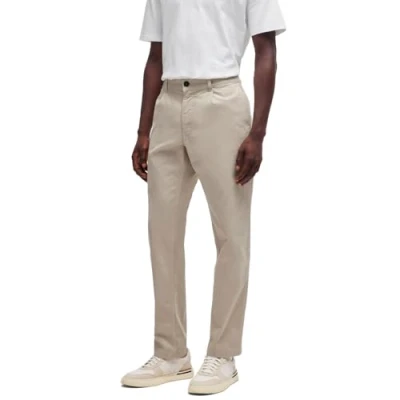 Abbildung von BOSS Pleated Chino, Herren, Größe: 32x34, Light beige