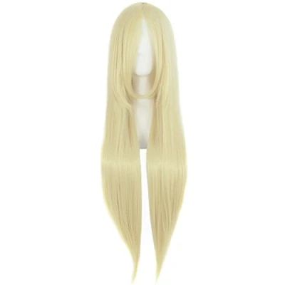 Abbildung von MapofBeauty 32&quot; lange gerade Anime Kostüm Cosplay Perücke Partei (hellblond)