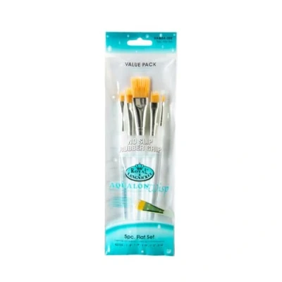 Abbildung von Royal &amp; Langnickel RAQUA 202 Aqualon Wisp 5 teiliges Flach Pinsel Set