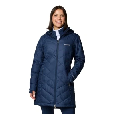 Abbildung von Columbia Damen Lange Steppjacke mit Kapuze, Heavenly