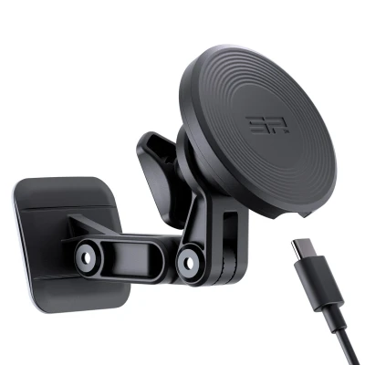 Abbildung von SP Charging Adhesive Mount Pro SPC+ Selbstklebender Handyhalter mit Ladefunktion Geeignet für Connect Hüllen Schwarz Halterungen TPU