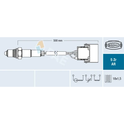 Abbildung von FAE 75015 Lambdasonde OPEL: Zafira B, Vectra C CC, Caravan