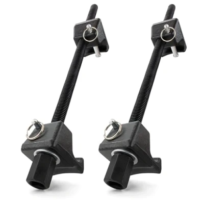 Abbildung von HASKYY Federspanner Federbeinspanner Satz 380mm Universal Spannweite mit Sicherheits Pins für KFZ PKW Bereich Tieferlegung Stossdämpfer Montagespanner Tuning