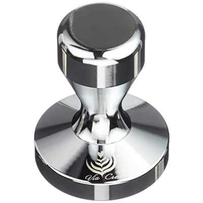 Abbildung von ITALPARTS VIA Crema Kaffee Tamper. Siebträger Espresso Tamper 58.5 Mm Stainless Steel (Tamper 58.50) Kaffeemaschine Zubehör