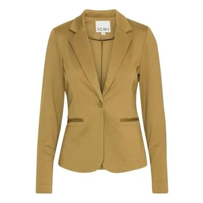 Abbildung von ICHI Damen Ihkate Lässiger Business Blazer, Grün, XS EU