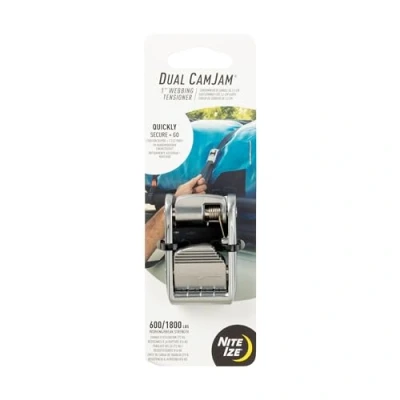 Abbildung von NiteIze CJD 11 R3 Dual CamJam Webbing Tensione Gurtspanner, Silber, one Size
