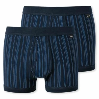 Abbildung von Schiesser Herren 2 Pack Unterhose Mit Bein Und Eingriff Classic Slip, Dunkelblau_172695, XL EU
