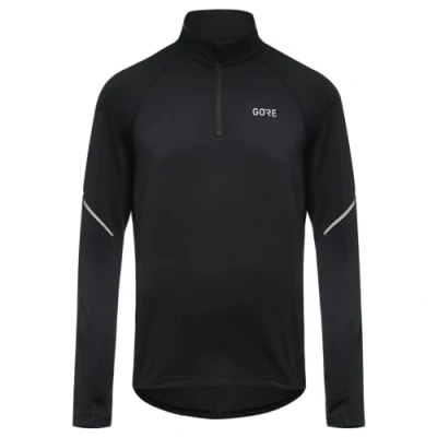 Abbildung von GORE WEAR Herren Mid Zip Shirt Langarm, Schwarz, XL EU