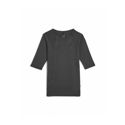 Abbildung von G STAR Washed A LINE SLIM Tshirt basic, Damen, Größe: Small, Dk black gd