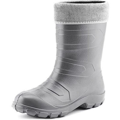 Abbildung von Ladeheid Damen Thermo Eva Gummistiefel federleicht LALMG879 (Silber/Grau, 37)