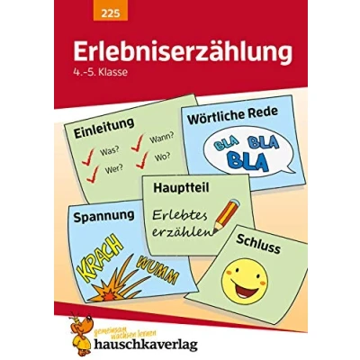 Abbildung von Deutsch 4./5. Klasse Übungsheft Erlebniserzählung: Erzählungen und Texte schreiben für den Übertritt. Wie im Unterricht: Erklärungen mit Übungen Lösungen