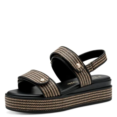 Abbildung von Marco Tozzi Plateausandalette, Damen, Größe: 40, Black Schuhe