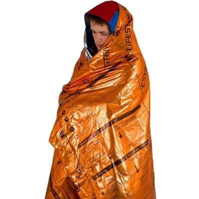 Abbildung von Lifesystems Heat Shield Notfall Wärmedecke zum Wandern, Bergsteigen und Überleben im Freien Double