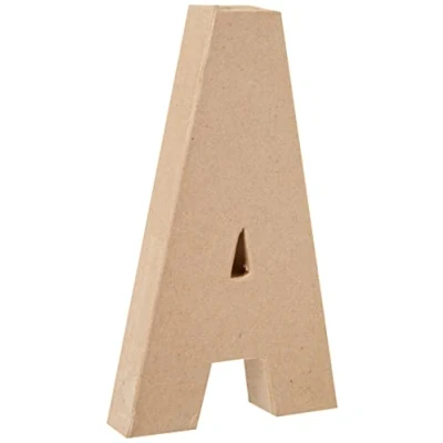 Abbildung von Creativ 100263 Pappmaché Buchstabe A, 20,5 cm, Beige