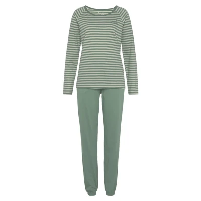 Abbildung von Lascana Nachtwäsche Set, Damen, Größe: 36/38, Grün