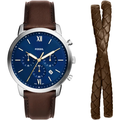 Abbildung von Fossil SET Chronograph, Herren, Größe: One Size, Brown